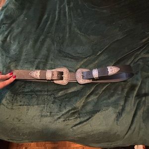 Vegan leather Western belt